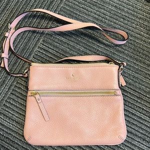 Kate Spade Pink Grained Leather Crossbody